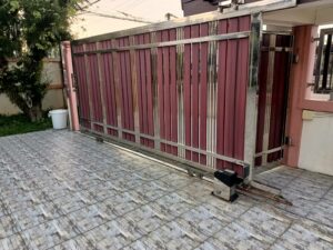 สแตนลสจันทบุรี ประตูรั้ว รีโมท ช่องรั้ว โครงหลังคา